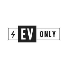 Electric Smart Car, Car Charging Station Sign Banner, Logo Vector Illustration Background