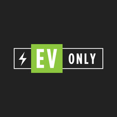 Electric Smart Car, Car Charging Station Sign Banner, Logo Vector Illustration Background