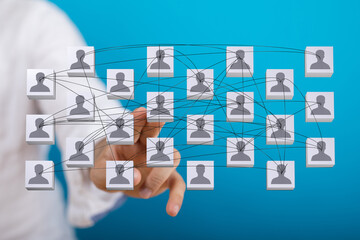 internet net and data digital concept teamwork.