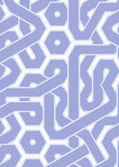 Colour Hexagon Tile Connection art background design illustration