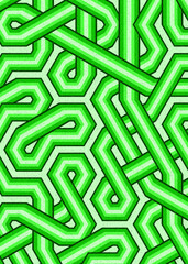 Colour Hexagon Tile Connection art background design illustration
