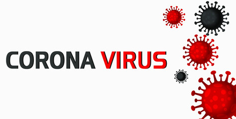 covid 19 corona virus vector design