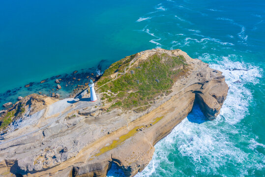Castlepoint lighthouse in New Zealand