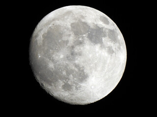 Full moon in night sky