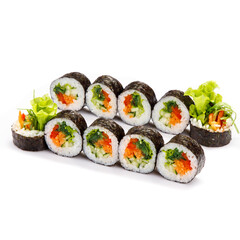 
rolls for a restaurant menu on a white background15