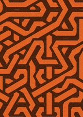 Colour Hexagon Tile Connection art background design illustration