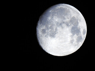 Full moon in night sky