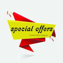 special offer banner , Vector format