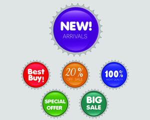 color full sale web icon , vector format 