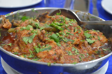 traditional chicken karahi of Pakistan