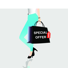 special offer design , character ,vector format