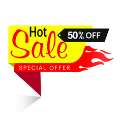 Hot Sale 50% off vector design

