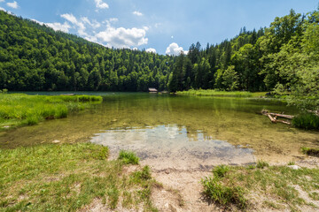 Fototapeta na wymiar Scenic view of the legendary Lake Toplitz, Ausseer Land region, Styria, Austria
