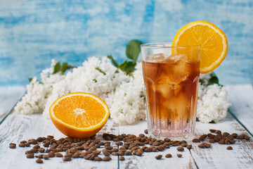 Coffee with summer vibes. Cold brew coffee