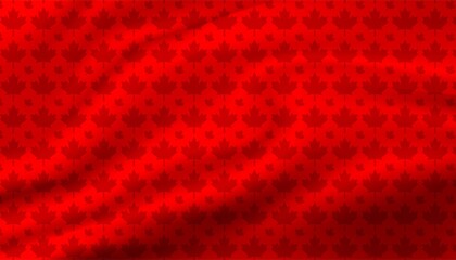 Canada maple leaf pattern background template.