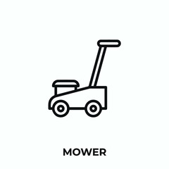 mower icon vector. mower sign symbol