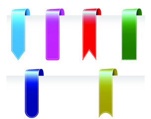 color full ribbons vector format