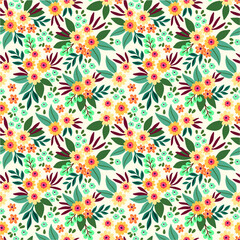 Cute Floral pattern in the small flower. 