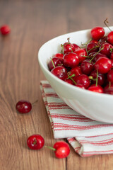 Red Cherries in Bowl