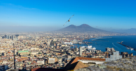 Bird view of Naples