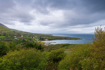Fototapeta na wymiar View of Irish countryside, Gleensk, Republic of Ireland