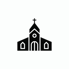 the church icon vector