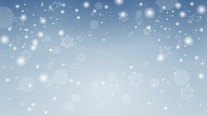 Christmas snow. Falling snowflakes. Snowflake decoration effect. Magic snowfall texture. Winter snowstorm. EPS 10