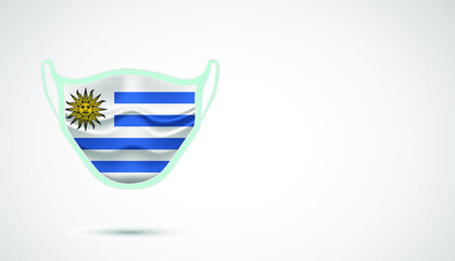 Obraz premium National flag-themed masks, masks set against national flags