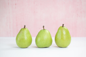 Pears with Pink Background