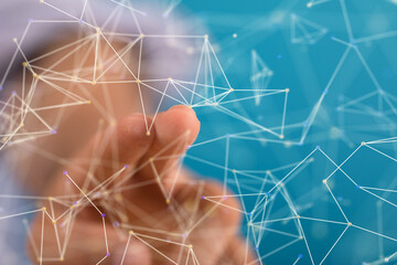 Digital Network and data concept.