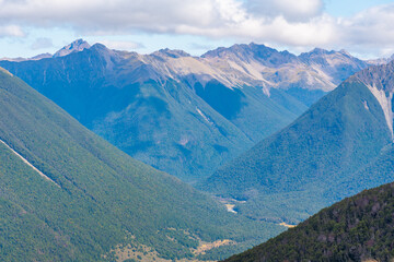 Nelson lakes national park in New Zealand