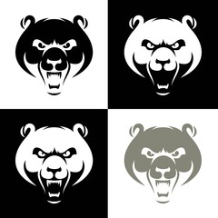 Designs Bear head mascot - Vector