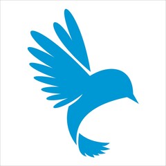 flying bird design logo template
