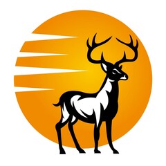 deer logo, deer Vector illustration - Vector
