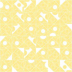 Beautiful of Colorful Circle and Arrow Shape, Repeated, Abstract, Illustrator Pattern Wallpaper. Image for Printing on Paper, Wallpaper or Background, Covers, Fabrics