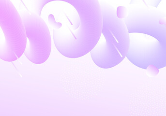 Vector geometric background with modern fluid shapes. Dynamical abstract soft gradient flowing forms.