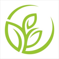 green leaf ecology nature logo designs template