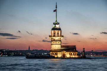 Obraz premium Maiden Tower, One of Istanbul's most iconic symbols. 