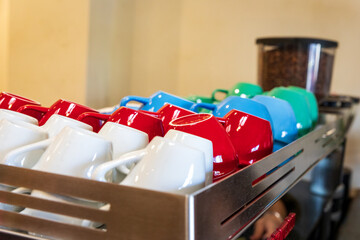 Vibrant Colorful Coffee Cups