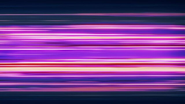Horizontal Anime Speed Lines. Fast speed neon glowing flashing lines streaks, 4K