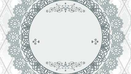 Gray Gift Greeting Card with Stencil Label, Celebrations Background.