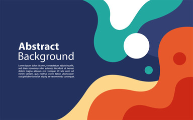 Abstract Geometric Background. Fluid Shapes Composition. Graphic design element