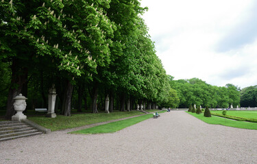 Fototapeta na wymiar Park bei Schloss Nordkirchen in Coesfeld, Deutschland