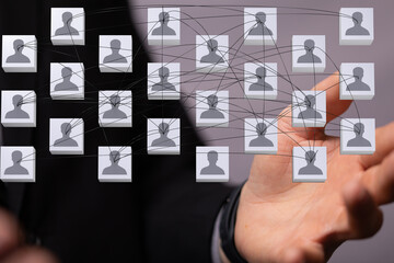 organization chart team concept networking group