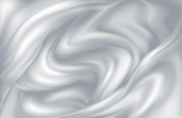 Milk background of swirling waves of milk or yogurt
