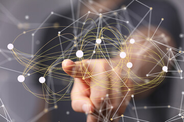 group of people talking in social network.