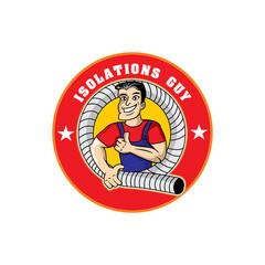 isolation guy logo , male logo