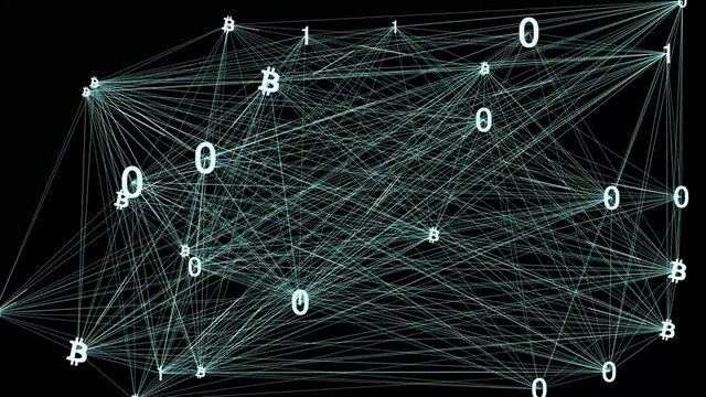 Bitcoin Network is a Decentralized Currency and a Distributed Digital Ledger - Blockchain Cryptocurrency  and New Digital Gold
