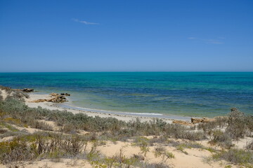Fototapeta na wymiar Western Australia Coral Bay - Sand dunes landscape