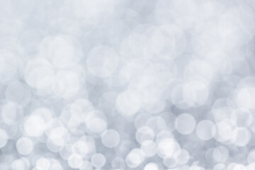 Abstract white bokeh background, Christmas background